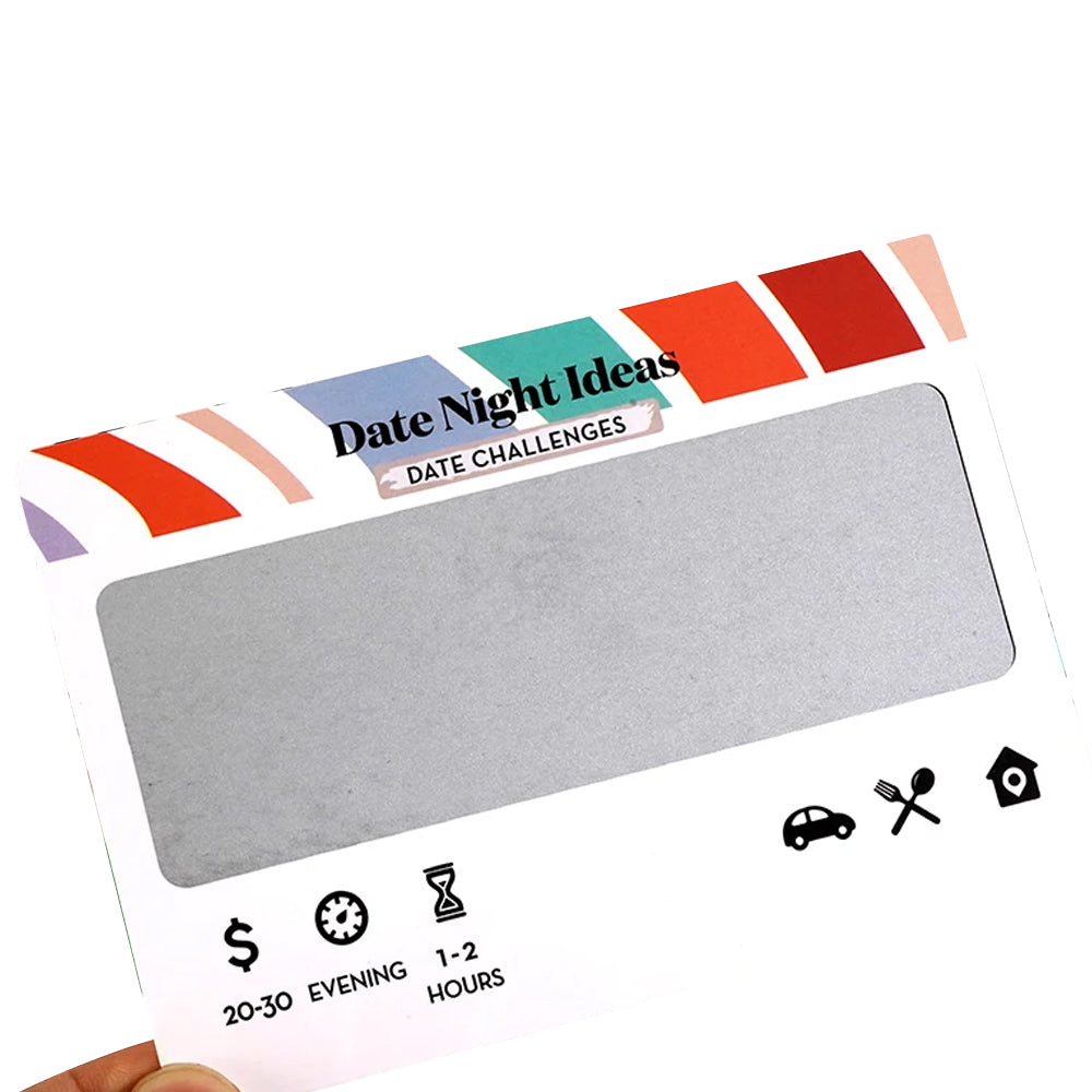 Date Night Ideas Card Set Couples Date Card Game Scratch off Card Game