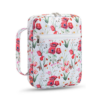 Printed Bible Bag Portable Bible Cover Bible Holder Case with Bookmark Style 1