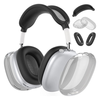 For Apple AirPods Max Headphones Case Silicone Protective Sleeves Full Set Cover Black