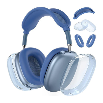 For Apple AirPods Max Headphones Case Silicone Protective Sleeves Full Set Cover Blue