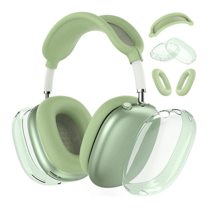 For Apple AirPods Max Headphones Case Silicone Protective Sleeves Full Set Cover Green