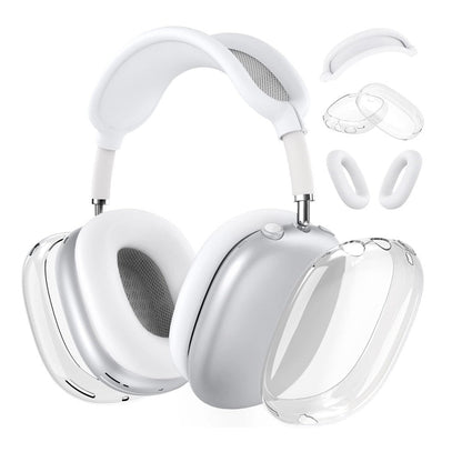 For Apple AirPods Max Headphones Case Silicone Protective Sleeves Full Set Cover White