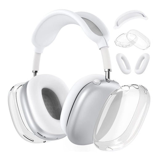 For Apple AirPods Max Headphones Case Silicone Protective Sleeves Full Set Cover White