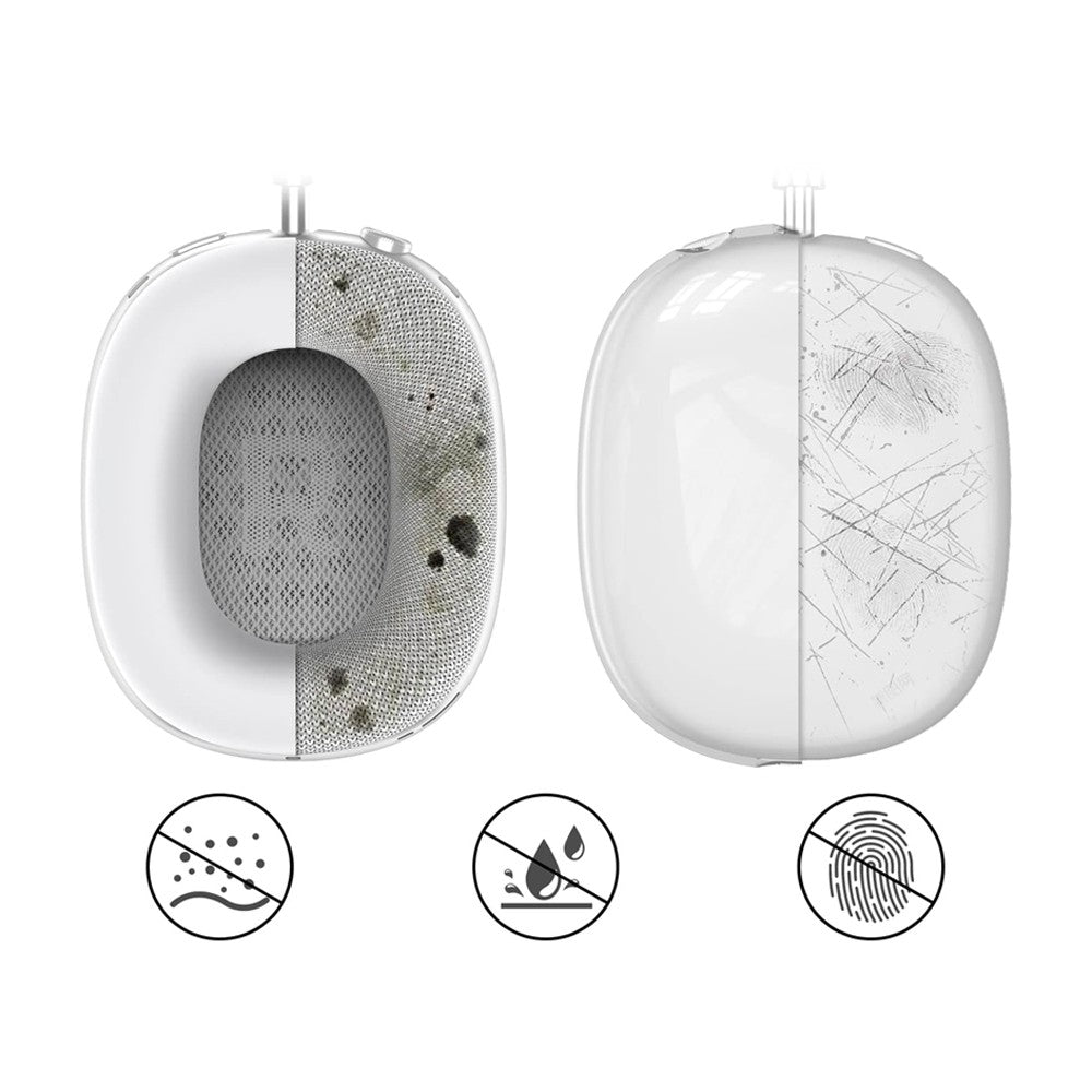 For Apple AirPods Max Headphones Case Silicone Protective Sleeves Full Set Cover White