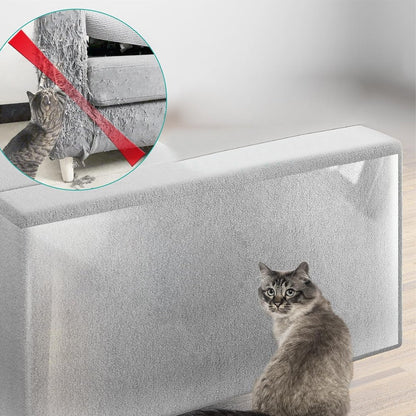 Anti Cat Scratch Furniture Protector Cat Scratch Deterrent Film Single-Sided Sticky Couch Protector for Cats
