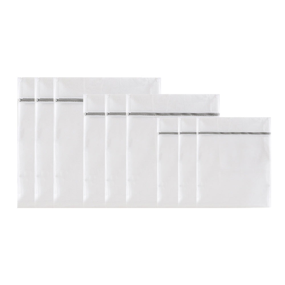 9Pcs Mesh Laundry Bags Zipper Wash Bags for Underwear Pants Clothing Style 1