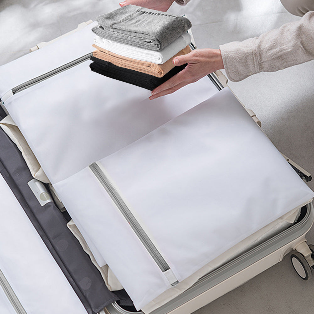 9Pcs Mesh Laundry Bags Zipper Wash Bags for Underwear Pants Clothing Style 1