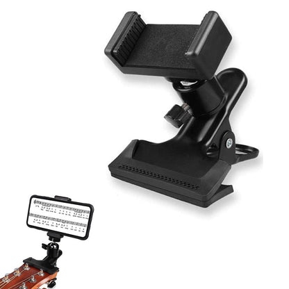 Phone Holder for Guitar Bass Head Practice Live Broadcast Bracket Clip