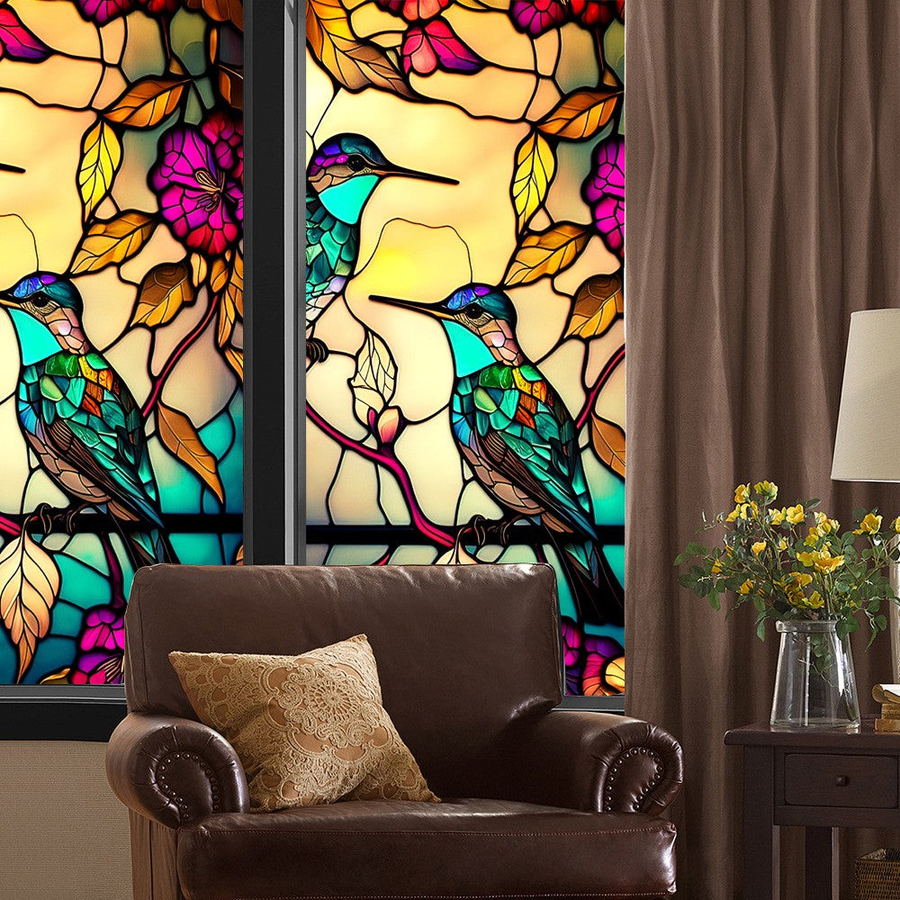 1 Sheet 100x60cm Static Cling Privacy Window Film Frosted Sticker Style 3