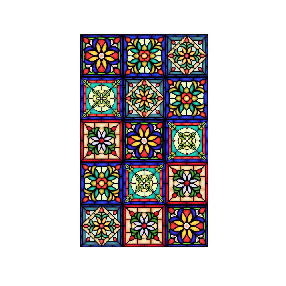 1 Sheet 100x60cm Static Cling Privacy Window Film Frosted Sticker Style 4