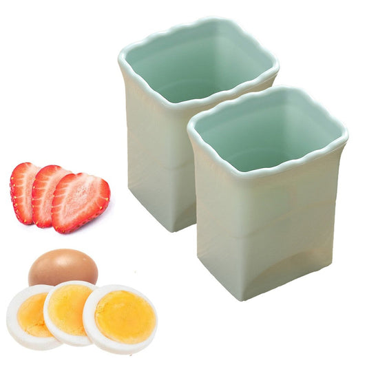 2Pcs Cup Slicers Fruit Slicing Tool Kitchen Gadget - Green