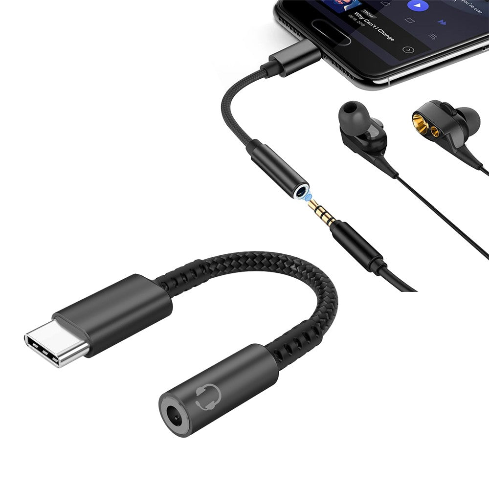 USB C to 3.5mm Headphone Jack Adapter AUX Stereo Speaker Audio Cable