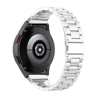 For Samsung Galaxy Watch 6 5 4 Stainless Steel Band Strap Silver