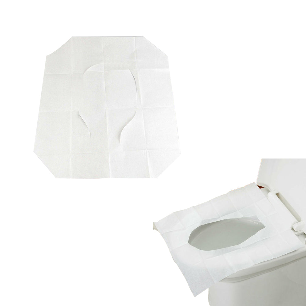 200Pcs Set Flushable Toilet Seat Cover Paper Portable Biodegradable Disposable Sanitary