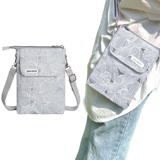 Small Cross-body Cell Phone Case Shoulder Bag Purse Pouch Handbag for Women Girls Gray