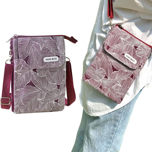 Small Cross-body Cell Phone Case Shoulder Bag Purse Pouch Handbag for Women Girls Purple