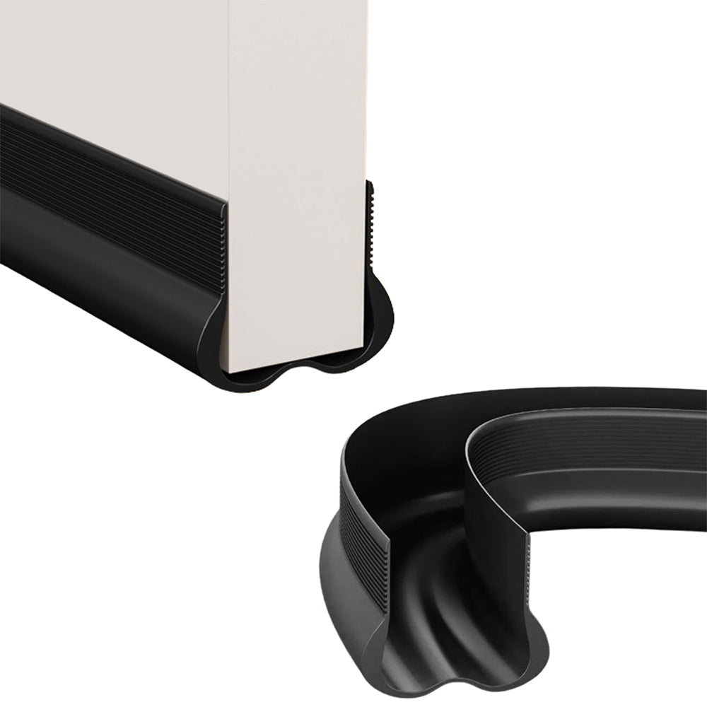 Door Draft Stopper Under Door Draft Blocker Noise Cold Air Draft Guard Door Gap Sealing Black