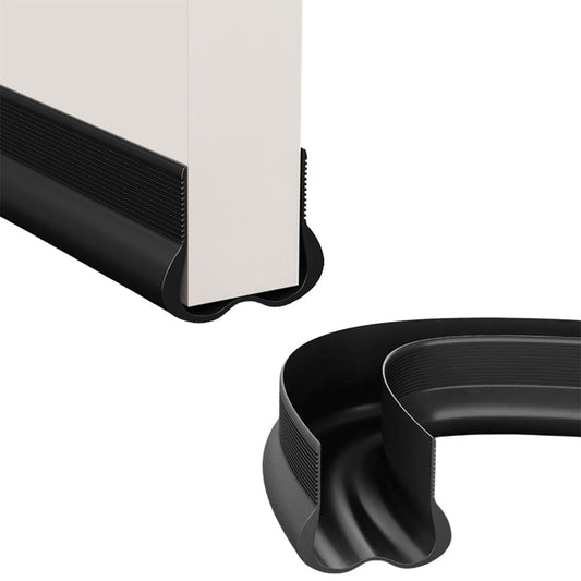 Door Draft Stopper Under Door Draft Blocker Noise Cold Air Draft Guard Door Gap Sealing Black