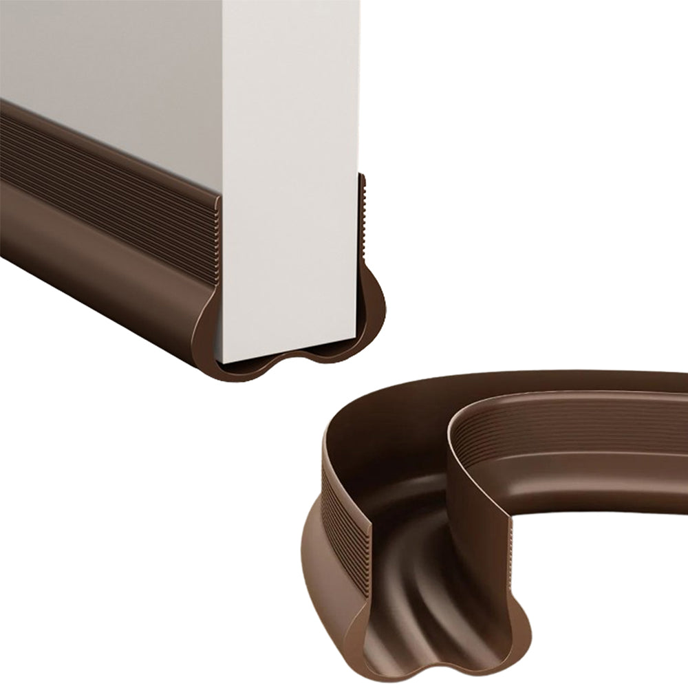 Door Draft Stopper Under Door Draft Blocker Noise Cold Air Draft Guard Door Gap Sealing Brown
