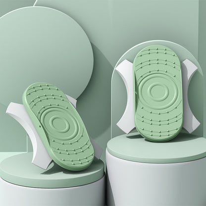 Twist Waist Disc Board Twister Aerobic Exercise Foot Massage Fitness Trainer-Green