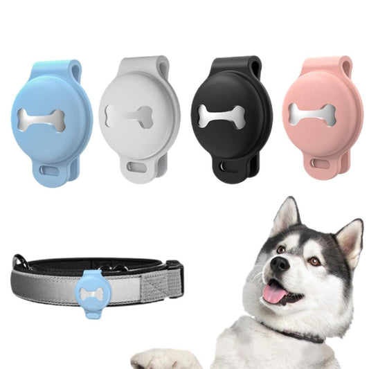 4Pcs Compatible for Apple AirTag Silicone Case Anti Lost Protective Sleeve Holder for Pets Kids Elderly