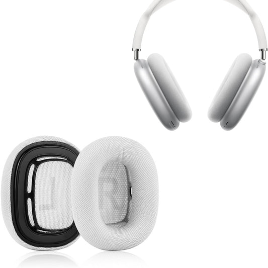Pair of Replacement Ear Pads for AirPods Max Headphone Ear Cushions White