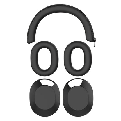 For WH-1000XM5 Headphones Protective Case Silicone Sleeves Full Set Protector Cover Black
