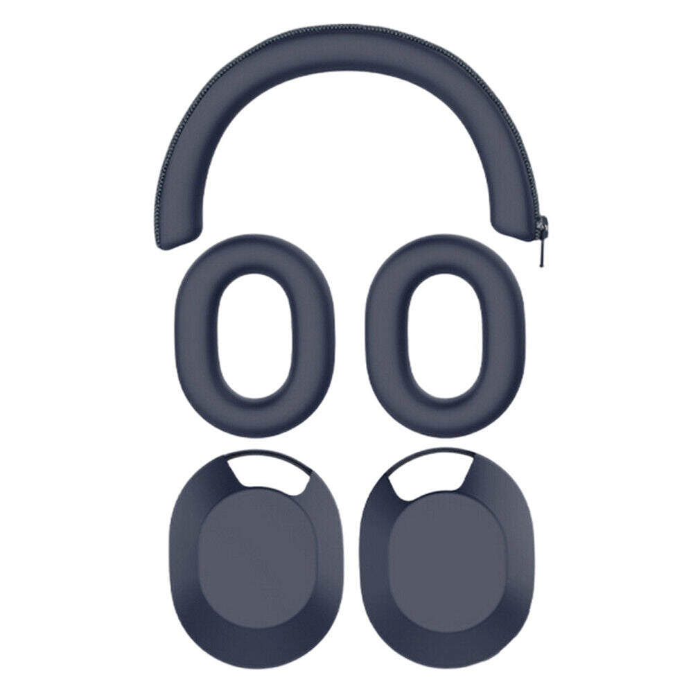 For WH-1000XM5 Headphones Protective Case Silicone Sleeves Full Set Protector Cover Navy