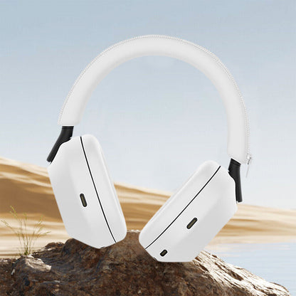 For WH-1000XM5 Headphones Protective Case Silicone Sleeves Full Set Protector Cover White