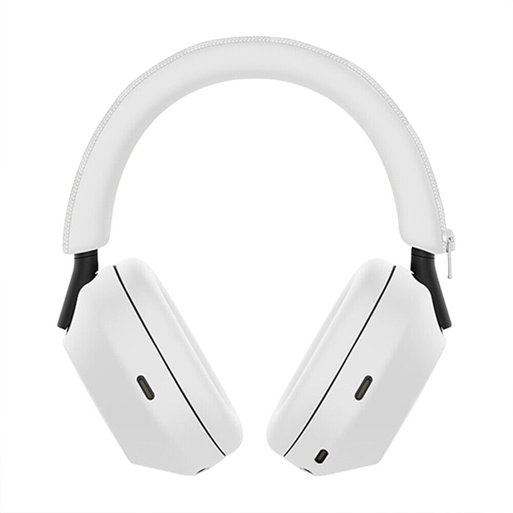 For WH-1000XM5 Headphones Protective Case Silicone Sleeves Full Set Protector Cover White