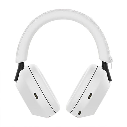 For WH-1000XM5 Headphones Protective Case Silicone Sleeves Full Set Protector Cover White