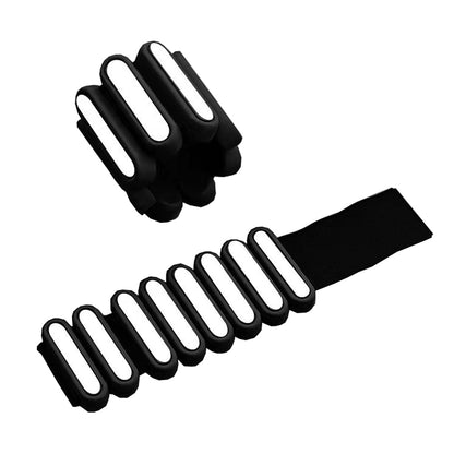Pair of Adjustable Wrist Ankle Weights Wearable Bangles Silicone Bracelet for Yoga Aerobics Gym Style 1