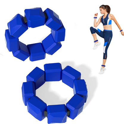 Pair of Silicone Wrist Ankle Weights Unisex Strength Training Set for Walking Running Gym Royal Blue