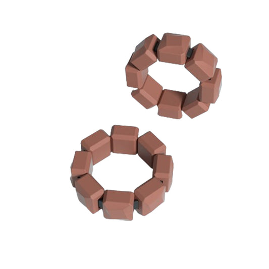 Pair of Silicone Wrist Ankle Weights Unisex Strength Training Set for Walking Running Gym Brown