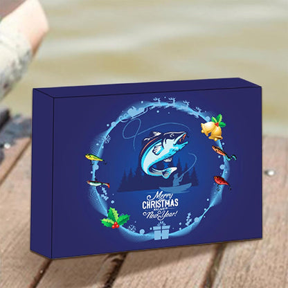 24 Days Fishing Lure Christmas Advent Calendar Fishing Baits Countdown Blind Box