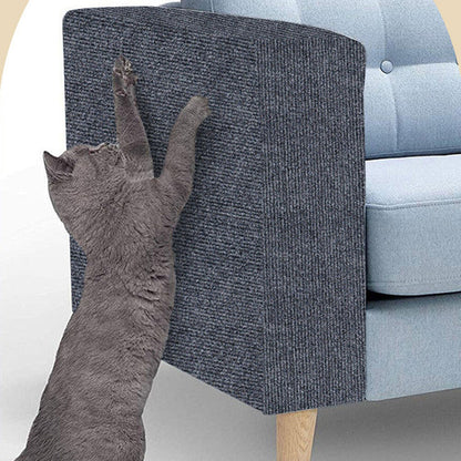100x40cm Self-Adhesive Cat Scratching Mat Cuttable Climbing Cat Scratcher Pad Scratching Board Mat Dark Grey