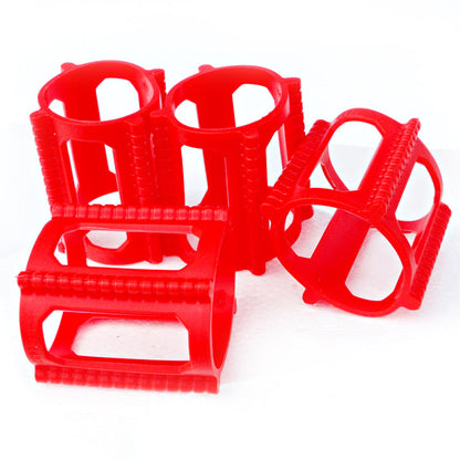 4 Pieces Skater Trick Trainers Silicone Skateboard Wheel Stop Covers  Skater Skill Training Tools Red