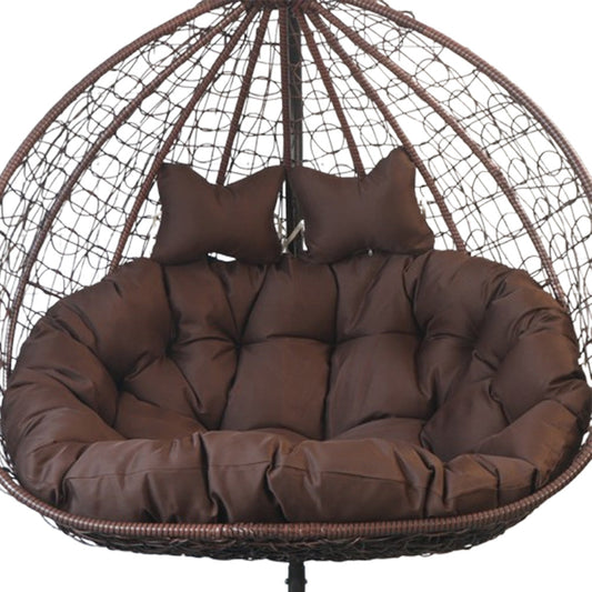 Love Seat Hanging Egg Chair Cushion Swing Chair Seat Pad for Patio Furniture Coffee