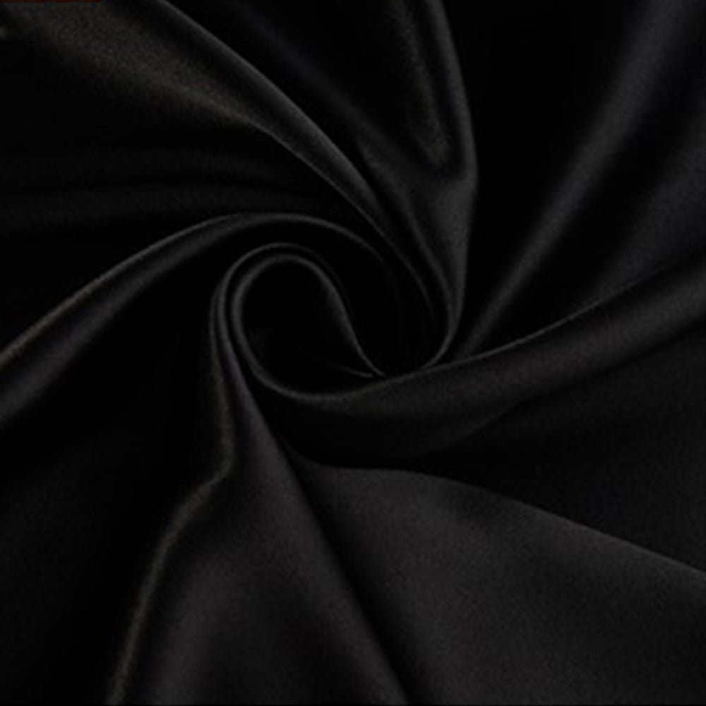 Sleeping capMulberry Silk Bonnet for Sleeping Silk Cap For Curly Long Hair with Elastic Band Black