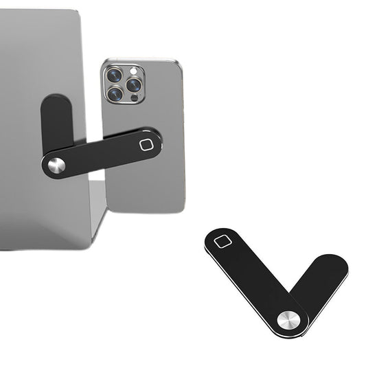 Portable PC Laptop Phone Holder Foldable Screens Expansion Mobile Side Mount Black