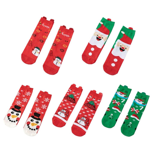 5 Pairs of Christmas Socks for Women Style 3