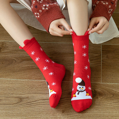 5 Pairs of Christmas Socks for Women Style 4