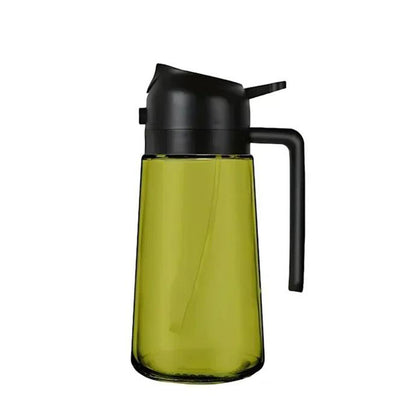 2-in-1 470ml Glass Oil Sprayer Dispenser Kitchen Tool