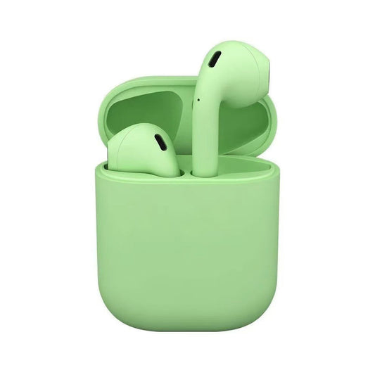 TWS Dual Channel Stereo Headphone Wireless 5.0 Bluetooth Headset Green