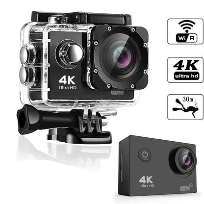 WIFI  4K HD Waterproof Action Camera 30-Meter Underwater Sports Camera