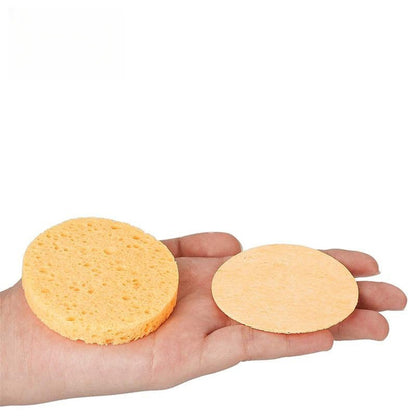 50Pcs Compressed Facial Sponges Natural Cellulose Odorless Disposable Face Sponge