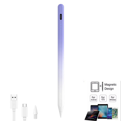 Universal Capacitive Stylus Pen with Magnetic Attachment Compatible with Phones iPad Android Tablet Purple