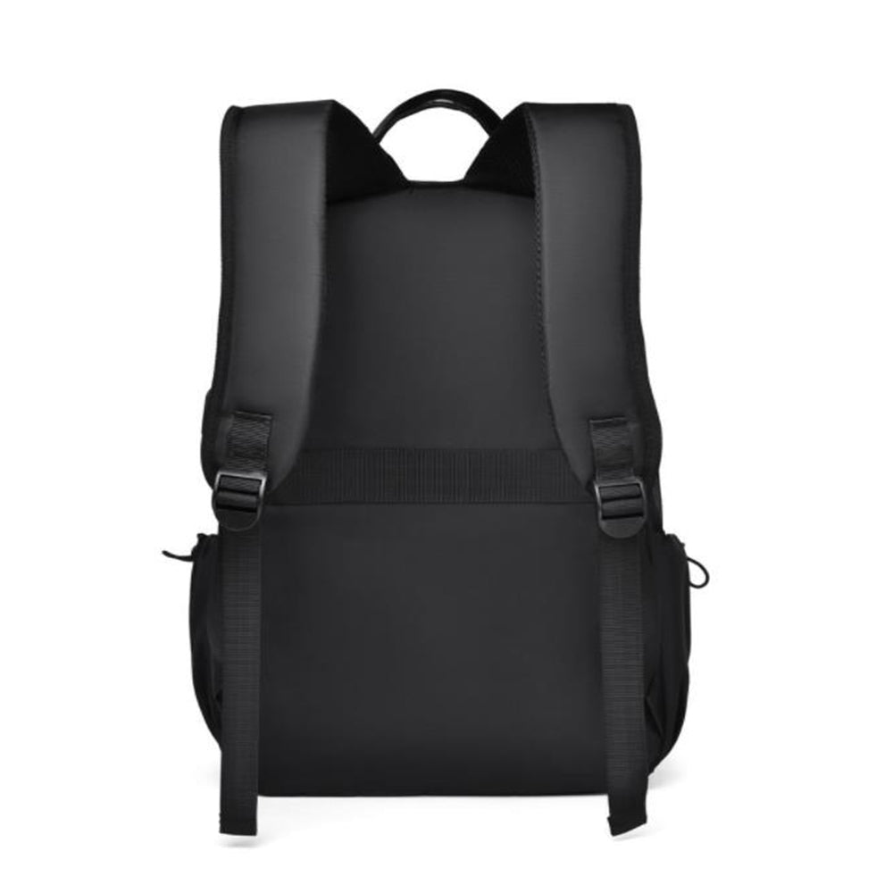 Anti-theft Unisex Laptop Oxford Backpack Travel School Bag with USB Charging Port Black