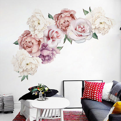 Peony Flower Wall Decals Set