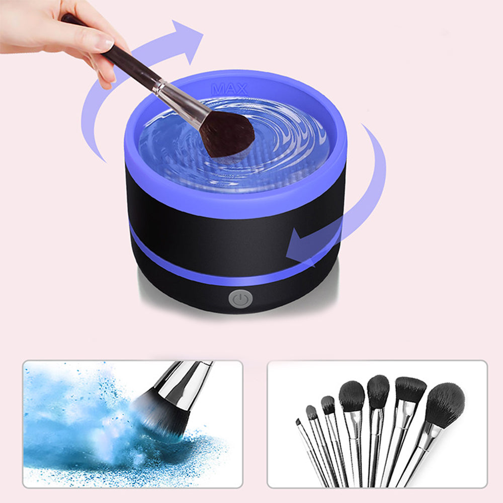 Portable USB Makeup Brush Cleaner Purple